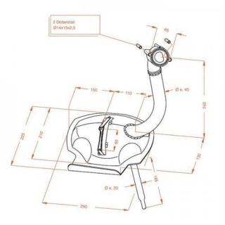 Auspuff LeoVince SITO PIAGGIO APE CAR APE 601 SITO 0226