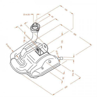 Auspuff LeoVince SITOPLUS PIAGGIO VESPA 125 T5 SITO 0243