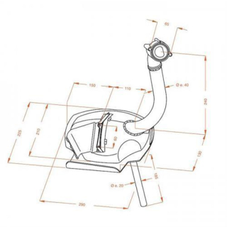 Auspuff LeoVince SITO PIAGGIO APE TM 703 SITO 0245