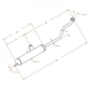 Auspuff LeoVince SITO PIAGGIO SI KS BOSS SITO 0246