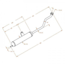 Auspuff LeoVince SITO PIAGGIO SI KS BOSS SITO 0246