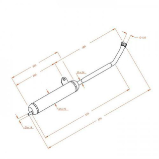 Auspuff LeoVince SITOPLUS PIAGGIO CIAO P PX FL SITO 0248