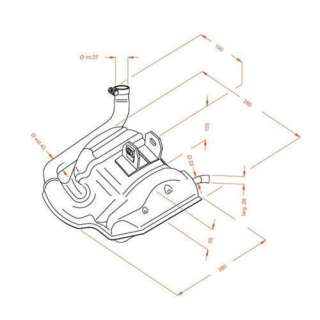 Auspuff LeoVince SITOPLUS PIAGGIO VESPA 125 PX SITO 0254