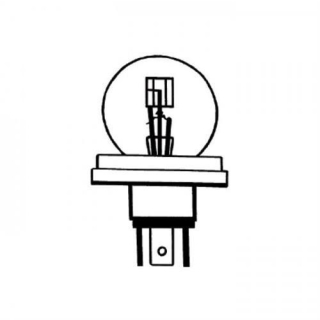 Hauptscheinwerferlampe 6V45/40W, P45t Ø=41x75mm, E-geprüft, 039021
