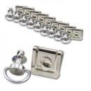 Schnellverschluß Set 6 x 16mm silber 1 Set=10...
