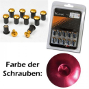 Windschutzscheiben Schrauben Set M5, eloxiert rot, Set...