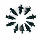 Spreizschrauben PVC, 7 mm, schwarz, 1 Set=10 Stück...