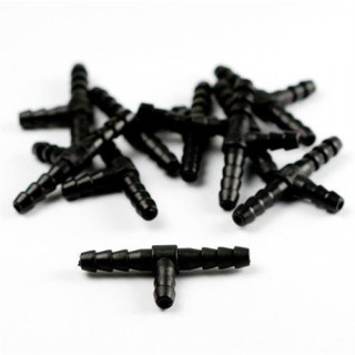 Benzinschlauchverbinder T-Stück, 6mm, schwarz, 1 Set=10 Stück, 043092