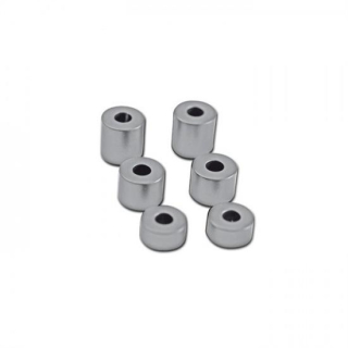 Aluminium Abstandshalter Set chrom 6 teilig Ø innen 8mm Ø außen 20mm je 2 x H 10 15 20 mm 043109