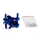 Innensechskant Alu Linsenkopfschrauben M6x20 elox blau 10...