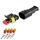 AMP Superseal Gehäuse Set 2 polig 0 75mm² 1 50mm² inkl. Kontakten + Einzeladerdichtungen rot gelb 043300 2
