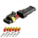 AMP Superseal Gehäuse Set 3 polig 0 75mm² 1...