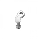 Lenkerhalter Curved Style chrom 60 mm mit Kröpfung...