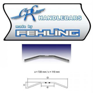 Lenker Drag Bar LDHD 4 1 Zoll schwarz B: 72 cm x T: 11 cm x B Mitte: 21 cm 045277