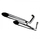Auspuff Silvertail K02 Suzuki VS 1400 Intruder Bj. 87 03 Modell 2203 VX51L E geprüft 069340