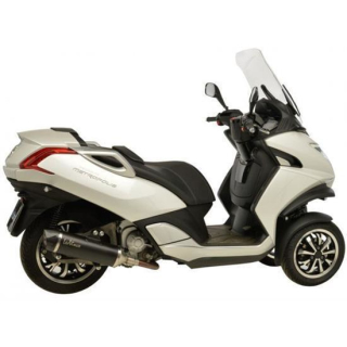 Auspuff LeoVince SBK LV ONE N PEUGEOT Metropolis 400 	2013 2015 LV ONE NERO Evo II slip on Edelstahl ABE 14019