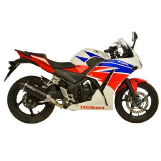 Auspuff LeoVince SBK LV ONE NERO HONDA CBR 300 RA ABS. 2014 2015 LV One Evo II slip on Edelstahl ABE 14020
