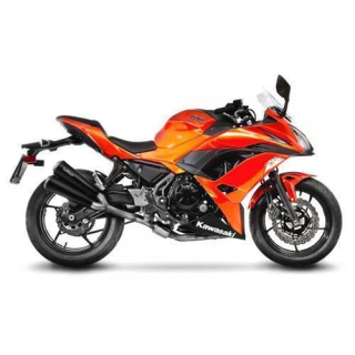 Auspuff LeoVince GP DUALS Kawasaki Ninja 650 17 Edelstahl Euro 4 15113K