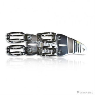 Lampenhalter Set Alu eloxiert 55 58 mm * 4 verchromte Schellen 2 Halter 220876