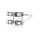 Lampenhalter Set Alu poliert 47 50 mm 4 verchromte Schellen 2 Halter 220894