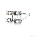 Lampenhalter Set Alu poliert 51 54 mm 4 verchromte...