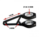Lampenhalter Set CNC Alu schwarz 38 41 mm 4 schwarze...
