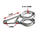Lampenhalter Set CNC Alu chrom 42 43 mm 4 Alu chrom...