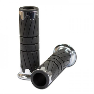 ABS Gummi Griffe Glossy chrom offen 22mm L: 125 mm 253050 2