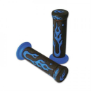 Griffe ATV Gummi Flame schw. blau geschl 22mm L=130 mm*...