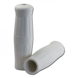 Gummi-Griff "Bobber", weiss, geschlossen, 22 mm, Länge: 130 mm, Ø= 38 mm, 254034