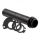 Gasgriff Drehhülse, Set mit 3 Zugscheiben, ABS, schwarz, Innendurchmesser 22mm, L=136 mm, 254092