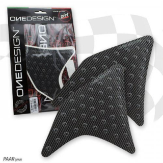 Seitliche Tank Protektoren mit Harznoppen Paar Design Carbon Look 267801