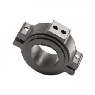 Halteschelle Universal schwarz Alu Ø 36 54mm 2x Bohrung M5 10mm Lochmitte bis Lochmitte 271095