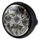 LED Scheinwerfer 7 FARGO mattschw M8 seitlich...