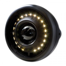 Ellipsoid Scheinwerfer 7 Angel Eye H3 12V55W mattschwarz M8 seitlich E geprüft 271194