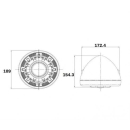 Ellipsoid Scheinwerfer 7 Angel Eye H3 12V55W mattschwarz M8 seitlich E geprüft 271194