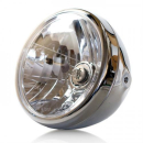 Scheinwerfer 7 Nevo Klarglas chrom H4 Prismenreflektor M8...