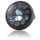 LED Scheinwerfer 7 British Style mattschwarz 10 LED s Reflektor schwarz M8 seitlich E gepr. 271201