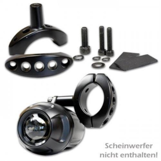 Halteklemme Scheinwerfer Motorrad schwarz Aluminium Schellenweite minimum ca. Ø 35 50 mm 271274