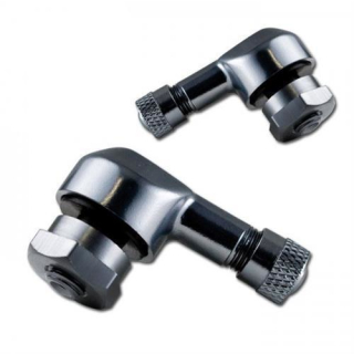 Aluminiumventil 90° abgewinkelt grau eloxiert VPE = 2 Stück Ø 8 3mm mit Kappe 276064