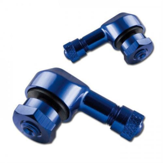 Aluminiumventil 90° abgewinkelt blau eloxiert VPE = 2 Stück Ø 8 3mm mit Kappe 276066