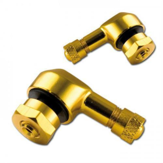 Aluminiumventil 90° abgewinkelt gold eloxiert VPE = 2 Stück Ø 8 3mm mit Kappe 276067