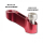 Spiegelarmverlängerung Lenkerausleger M10 x 1 25 mm Linksgewinde rot eloxiert VPE=1 Stück 282115