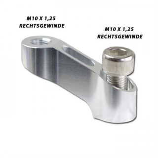 Spiegelarmverlängerung Lenkerausleger M10 x 1 25 mm Rechtsgewinde silber eloxiert VPE=1 Stück 282116
