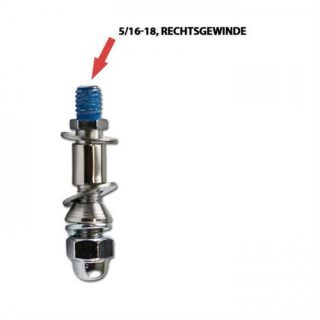 Anschluss HD 5 16 18 Rechtsgewinde chrom im Spiegel 5 16 18 282353