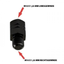 Spiegeladapter M10 x 1.25 mm Linksgewinde in M10 x 1.25...
