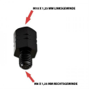 Spiegeladapter M10 x 1.25 mm Linksgewinde in / M8 x 1.25...