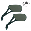 Mini-Spiegel "AERO", schwarz, 2 x M10-R, 282400