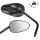 Spiegel Rückspiegel Como schwarz Alu Paar Apapter 2 x M10 R + 1 x M10 L E geprüft 282692