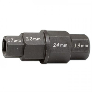 Innensechskant 4 in 1, 17/19/22/24 mm, Stahl 3/8" Anschluß, 283023
